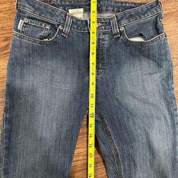 Carhartt Blue Denim Jeans boot cut size 6x32 - Picture 5 of 8